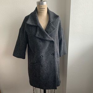 Silence & Noise Tweed overcoat